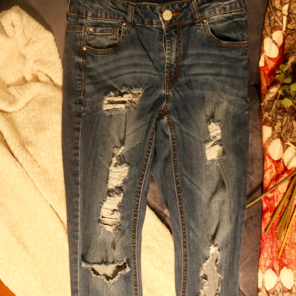 Forever 21 Distressed Jeans
